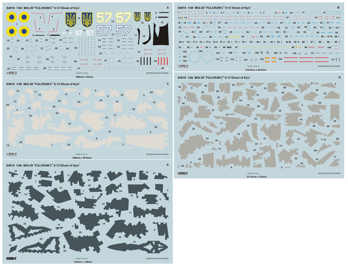Great Wall Hobby S4819 MiG-29 9-13 &amp;quot;Fulcrum-C&amp;quot; Ghost of Kyiv Limited Edition 1/48 – Bild 4