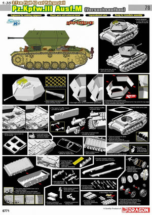 Cyber Hobby 6771 3.7cm FlaK 43 auf Fahrgestell, Pz.Kpfw.III Ausf.M (Versuchsaufbau) 1/35 – Bild 3
