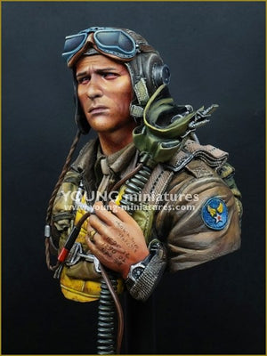 Young Miniatures YM1856 USAAF FIGHTER PILOT 1944 1/10 – imagen 3