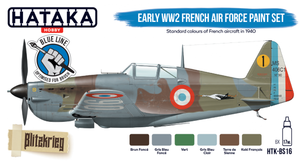 Hataka HTK-BS16 BLUE LINE – Early WW2 French Air Force paint set 6x17ml – obrázek 2