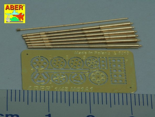 Aber A48 050 Set of barrels for 20 mm gun M61A1used in modern US Force aircrafts 1/48 – image 8
