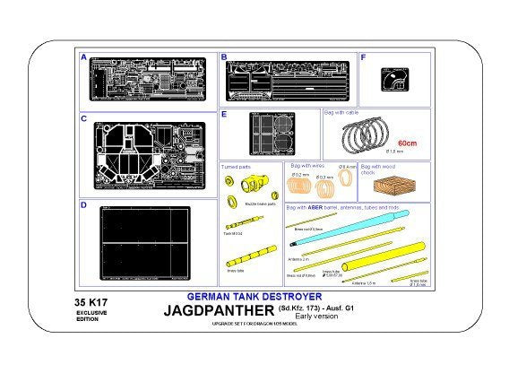 Aber 35K17 Sd,Kfz. 173 Jagdpanther-early version 1/35 – image 10