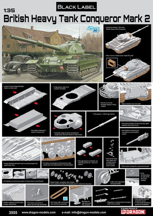 Dragon 3555 British Heavy Tank Conqueror 1/35 – Bild 3