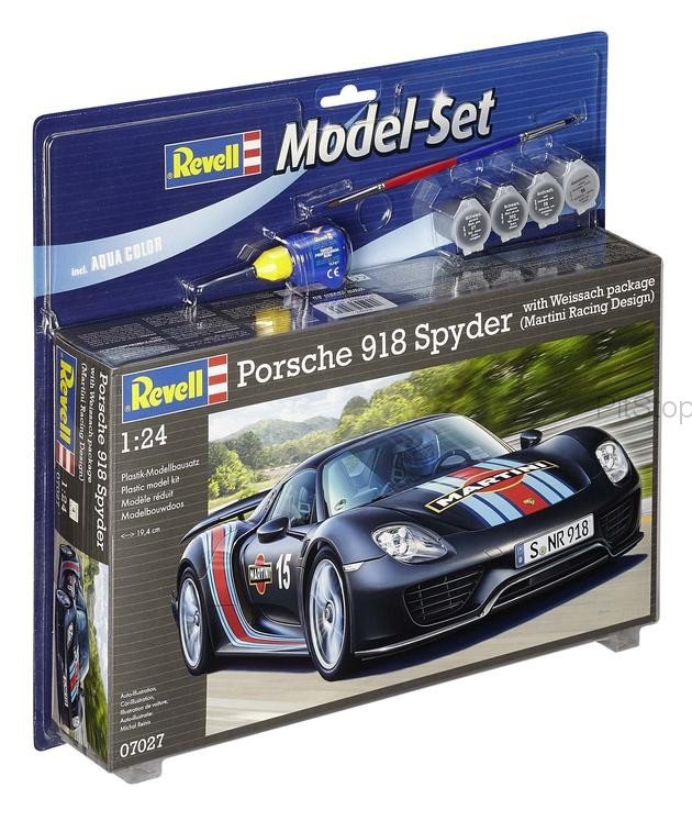 Revell 67027 Porsche 918 Spyder with Weissach 1/24 model kit