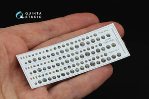 Quinta Studio QD32251 British WWII Cockpit instrument gauges 3D-Printed &amp;amp; colored Interior on decal paper (All Kits) 1/32 – obrázek 3