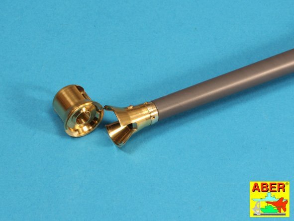 Aber 16L-08 Early muzzle brake for the barrel used on the early version of the Tiger I, King Tiger tank (Porsche turret) / Early muzzle brake used on German 8.8cm barrel Tiger I - early and Tiger II (Porsche turret) 1/16 – image 16