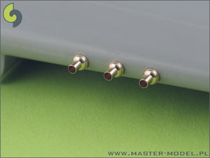 Master AM-48-025 P-40 EN - carénages avec tubes de souffle pour Browning .50cal (6 pièces) (1/48)  – image 4