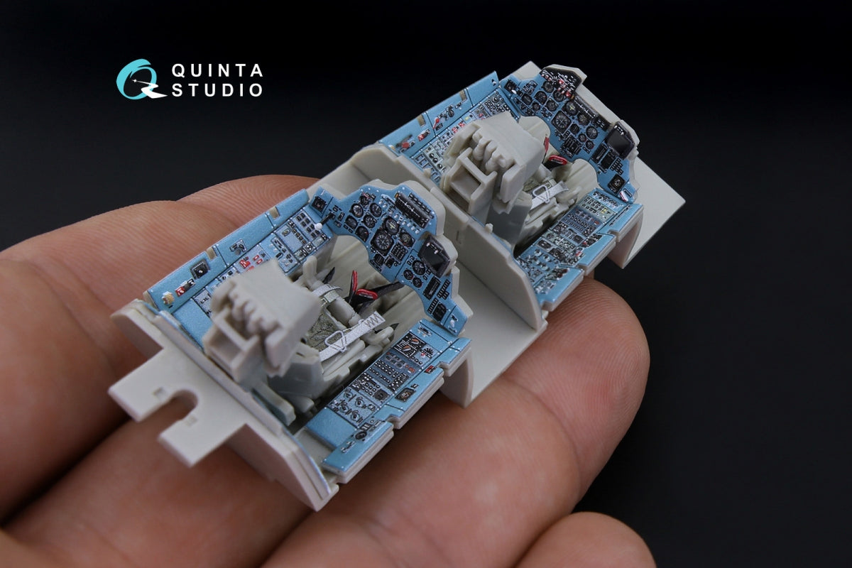 Quinta Studio QD48181 Su-27UB 3D-Printed colored Interior on decal paper (for KittyHawk kit) 1/48 – obrázek 10