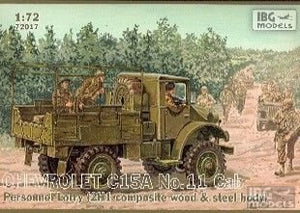 IBG 72017 Chevrolet C15A No.11 Cab Personnel Lorry 1/72