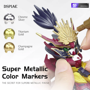 DSPIAE MKS-01 Super Metallic Marker Chrome Silver – obrázek 2