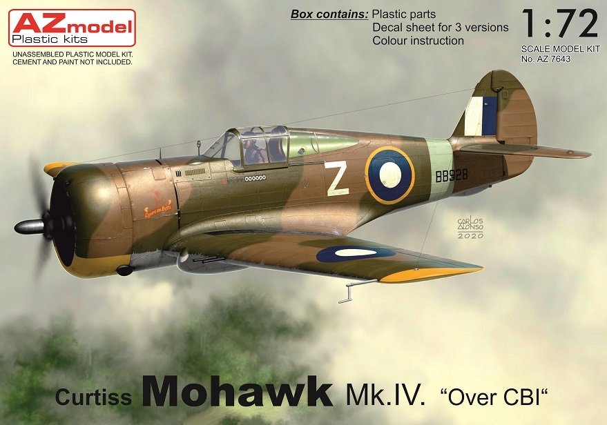 AZ Model AZ7643 Mohawk Mk.IV 'Over CBI' 1/72