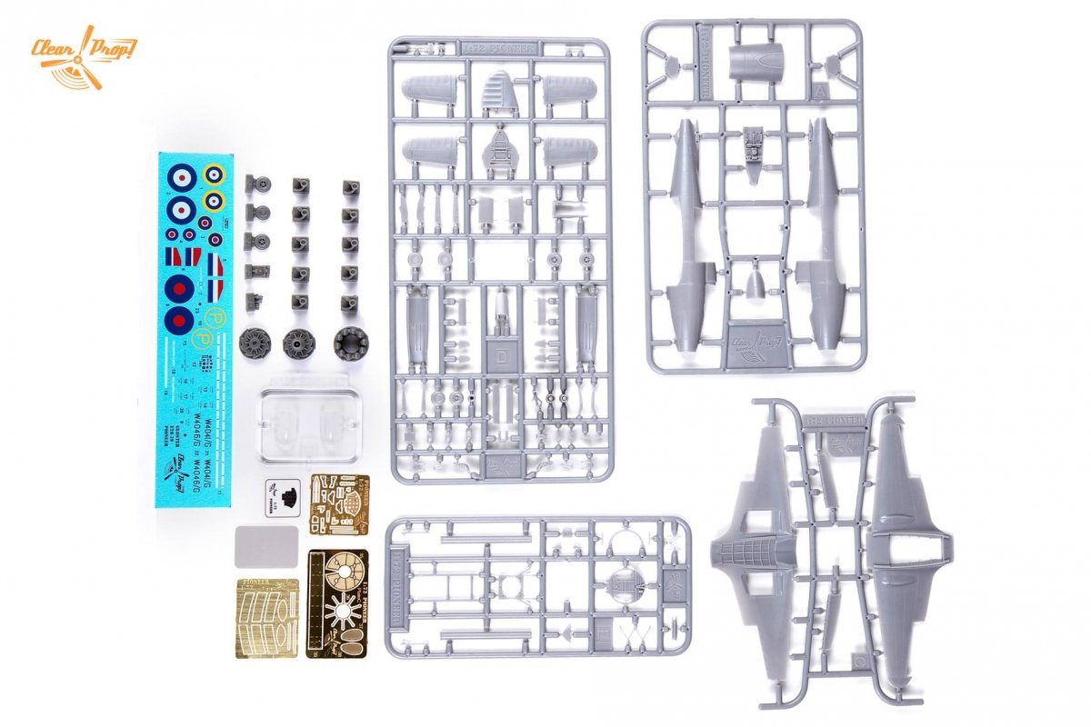 Clear Prop! CP72001 GLOSTER E28/39 PIONEER EXPERT KIT 1/72 – Bild 4