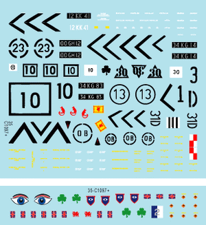 Star Decals 35-C1097 Pack. Telic 2 1/35 – obrázek 3