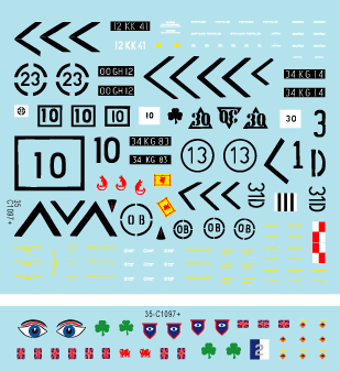 Star Decals 35-C1097 Pack. Telic 2 1/35 – obrázek 3