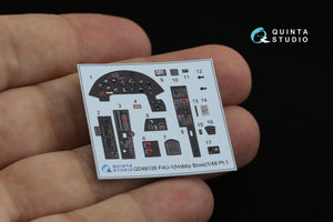 Quinta Studio QD48126 F4U-1 Corsair (Birdcage) 3D-Printed &amp;amp; colored Interior on decal paper (Hobby Boss) 1/48 – Bild 11
