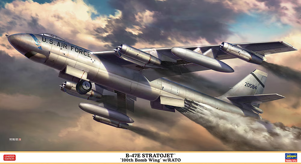 Hasegawa 02474 B-47E Stratojet `100th Bomb Wing&amp;#39; w/RATO 1/72