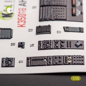 KELIK K35018 AH-64D APACHE INTERIOR 3D DECALS FOR TAKOM KIT 1/35 – image 5