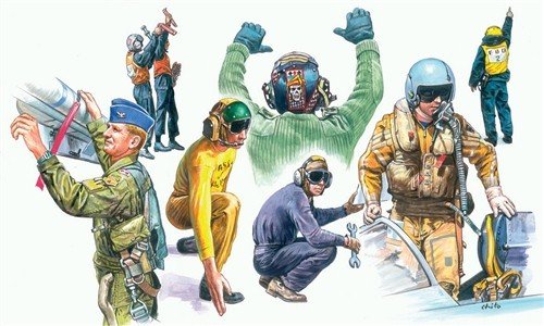 Italeri 1246 NATO PILOTS AND GROUND CREWS 1/72