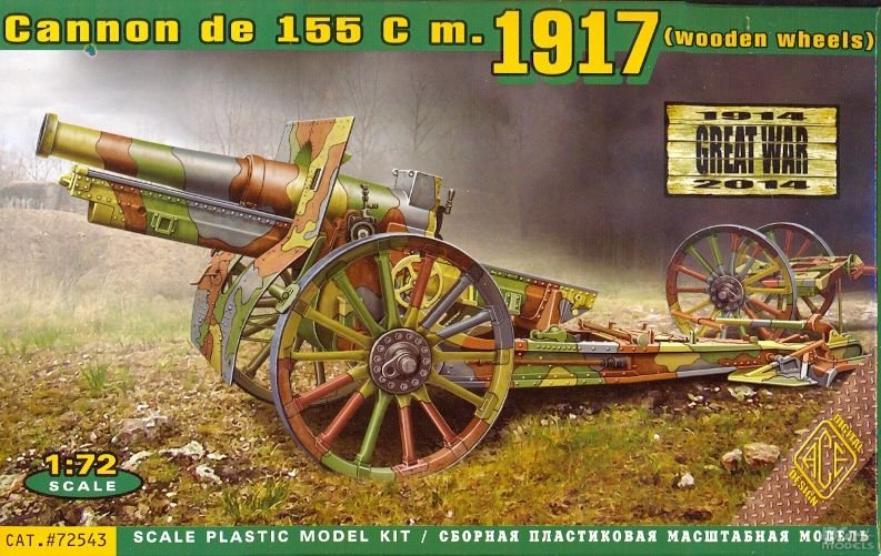 ACE 72543 Cannon de 155 C models 1917 (1/72)