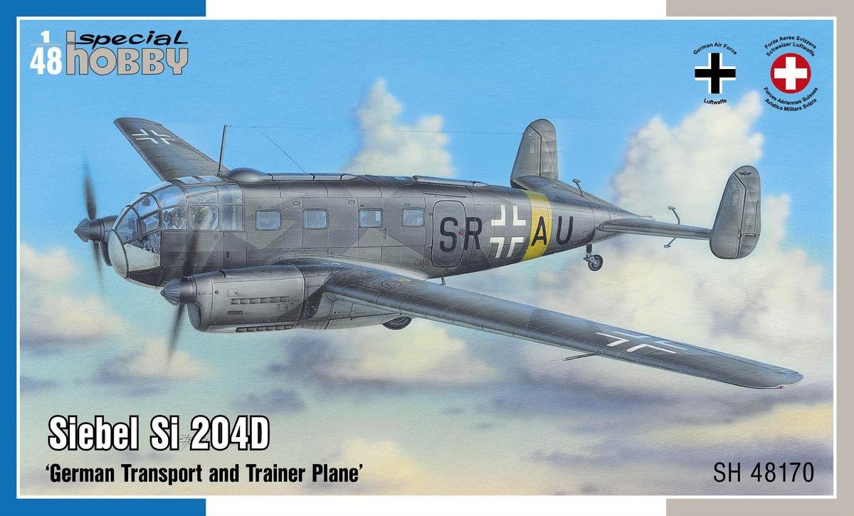 Special Hobby 48170 Siebel Si 204D &amp;#39;German Transport and Trainer Plane&amp;#39; 1/48
