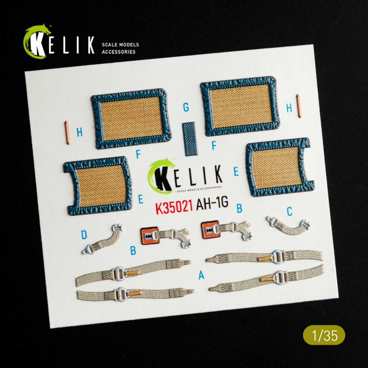 KELIK K35021 AH-1G COBRA INTERIOR 3D DECALS FOR ICM KIT 1/35 – Bild 3