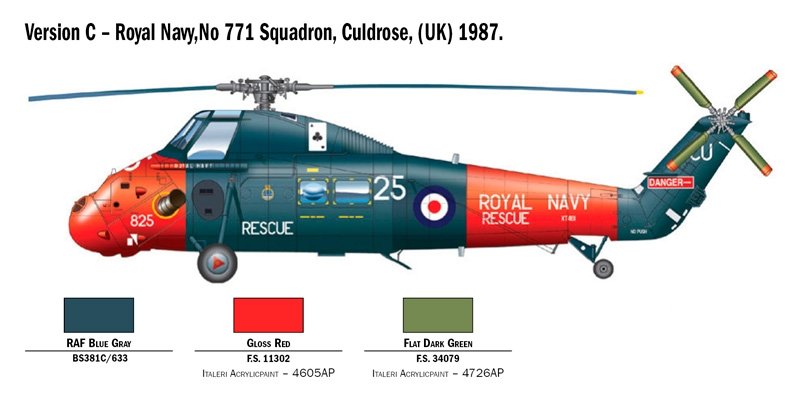 Italeri 2720 Wessex UH.5 1/48 – obrázek 5