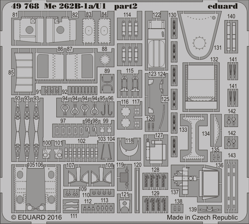 Eduard 49768 Me 262B-1a/ U1 HOBBY BOSS 1/48 – image 2