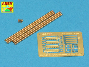 Aber R-32 Barrel cleaning rods for King Tiger 1/35