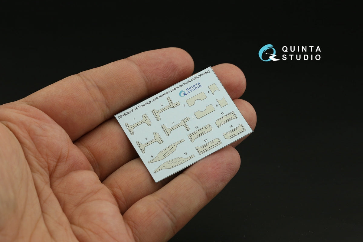 Quinta Studio QP48025 F-16 block 40/42 reinforcement plates (Kinetic 2008 tool) 1/48 – image 3