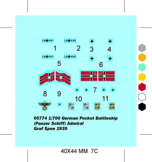 Trumpeter 05774 AD. GRAF SPEE 1/700 – image 3