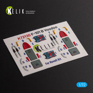 KELIK K72130 F-101 Voodoo - interior 3D decals for Revell kit 1/72 – image 3