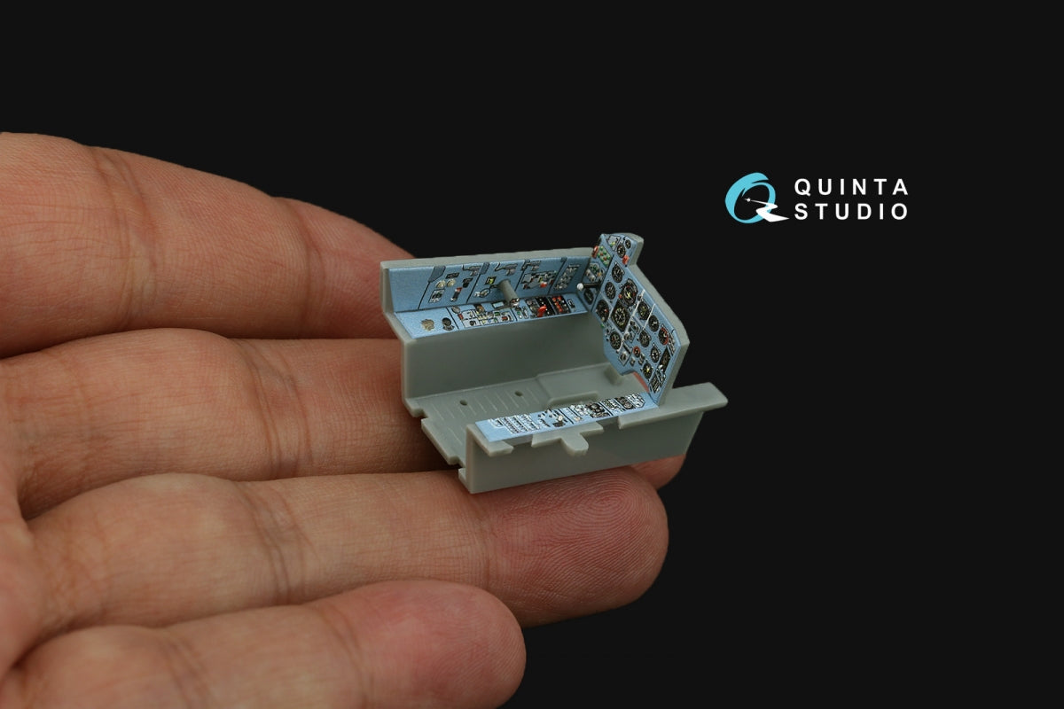 Quinta Studio QD+48480 Su-17M4/Su-22M4 3D-Printed &amp;amp; colored Interior on decal paper (Hobby Boss) (with 3D-printed resin parts) 1/48 – image 8