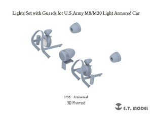 ET Model P35-288 Lights Set with Guards for USArmy M8/M20 Light Armored Car 1/35