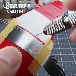 U-Star UA-92604 Proportional Hole Spacing Flexible Ruler - Soft scale for proportional hole spacing – Bild 2