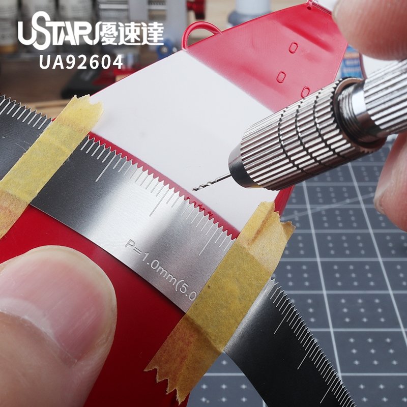 U-Star UA-92604 Proportional Hole Spacing Flexible Ruler - Soft scale for proportional hole spacing – Bild 2
