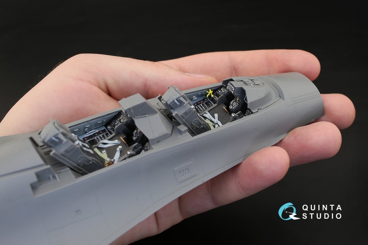 Quinta Studio QD32031 F-16I 3D-Printed &amp;amp; colored Interior on decal paper (for Academy kit) 1/32 – immagine 9