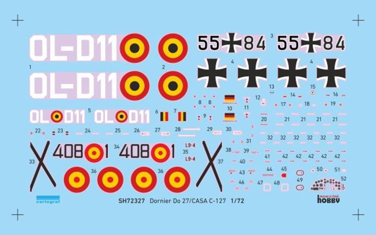 Special Hobby 72327 Dornier Do 27 German, Spanish and Belgian Service 1/72 – imagen 6
