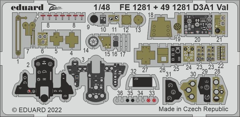 Eduard BIG49339 D3A Val HASEGAWA 1/48 – Bild 2