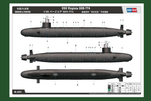 Hobby Boss 83513 USS Virginia SSN-774 1/350 – Bild 3
