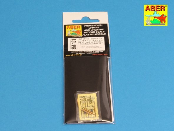 Aber 35L-101 Set of 2 barrels for machine guns ZB 37 used on Pz.35/38(t) tanks 1/35 – obrázek 8