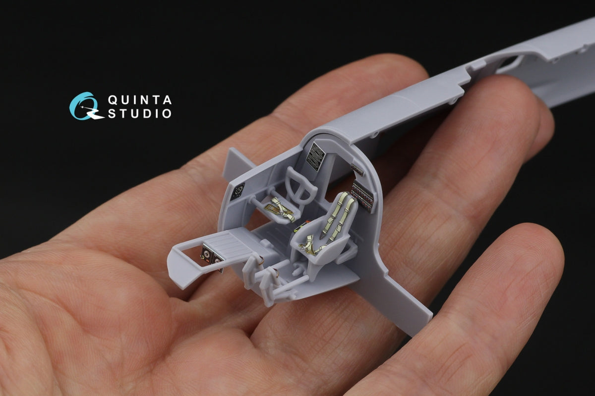 Quinta Studio QD72204 He 111 P/H 3D-Printed &amp;amp; colored Interior on decal paper (Airfix) 1/72 – immagine 9
