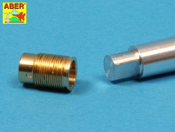 Aber 16L-08 Early muzzle brake for the barrel used on the early version of the Tiger I, King Tiger tank (Porsche turret) / Early muzzle brake used on German 8.8cm barrel Tiger I - early and Tiger II (Porsche turret) 1/16 – image 21