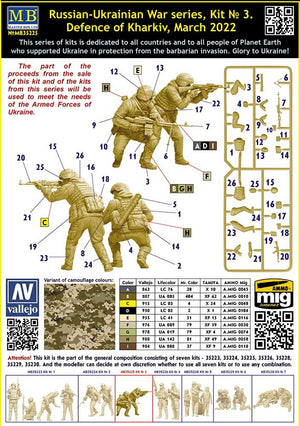 Master Box 35225 Russian-Ukrainian War series, kit No3. Defense of Kharkiv, March 2022 1/35 – immagine 3