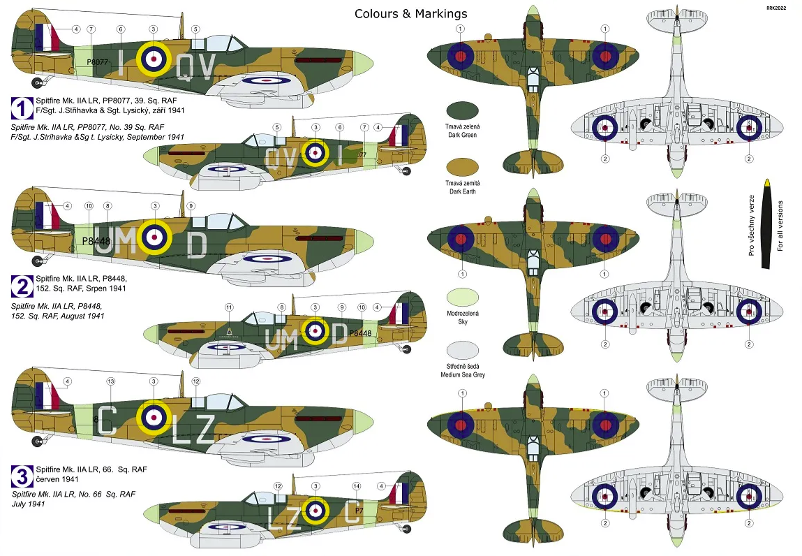 Kovozavody Prostejov KPM0305 Spitfire Mk.IIa LR “Long Range” 1/72 – imagen 2