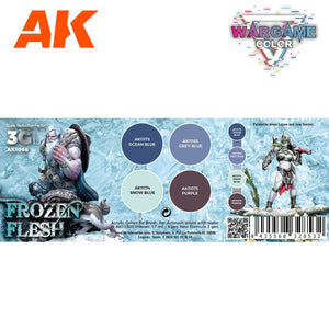 AK Interactive AK1066 WARGAME COLOR SET. FROZEN FLESH. 4x17 ml – image 2