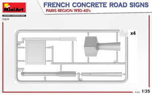 MiniArt 35659 FRENCH CONCRETE ROAD SIGNS. PARIS REGION 1930-40&amp;#39;s 1/35 – imagen 5