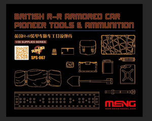 Meng Model SPS-067 British RR Armor Car Pioneer Tools &amp;amp; Ammunition 1/35
