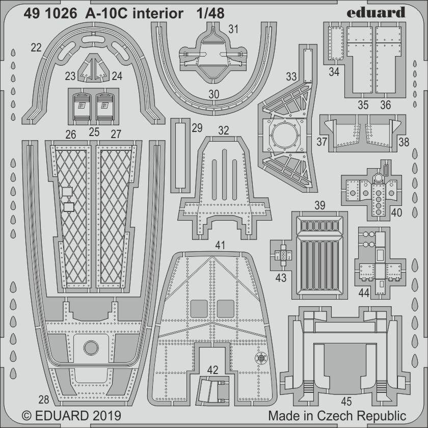 Eduard 491026 A-10C interior 1/48 ITALERI – image 2