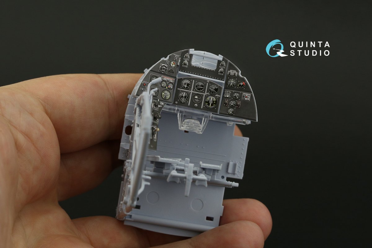 Quinta Studio QD24002 Hawker Typhoon (Car Door) 3D-Printed &amp;amp; colored Interior on decal paper (Airfix) 1/24 – Bild 3