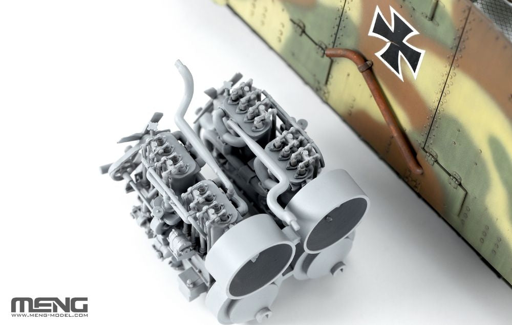 Meng Model TS-017s German A7V Tank (Krupp) &amp; Engine Limited Edition 1/35